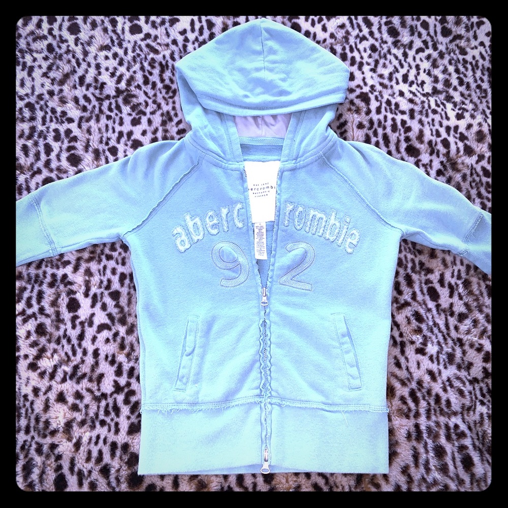 Abercrombie & Fitch Teal Zipper Hoodie